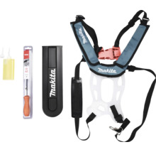 Makita Tragegurt Set inklusive Schwertschutz, Feile und Ölflasche.