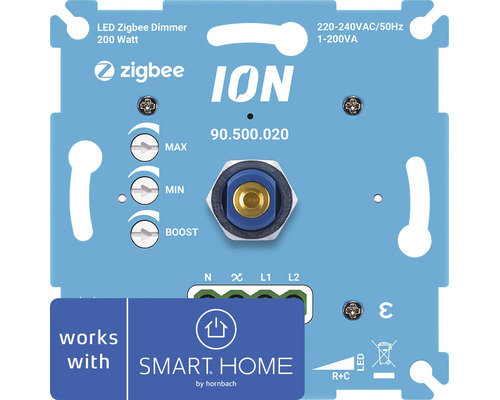 ION LED Zigbee Dimmer 200 Watt, Modell 90.500.020, kompatibel mit Smart Home by Hornbach.