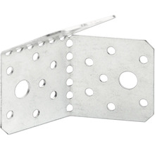 Winkelverbinder aus Metall mit Lochungen zur stabilen Holzverbindung