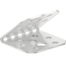 Winkelverbinder aus Metall mit mehreren Lochungen zur Holzverbindung
