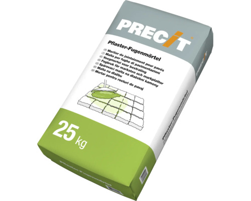 PRECIT Pflaster Fugenmoertel Sack mit 25 Kilogramm Inhalt zum Verfugen von Pflastersteinen und Pflasterplatten.