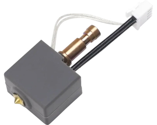 Druckkopfmodul für 3D Drucker mit metallischem Extruderrohr und elektrischem Anschluss