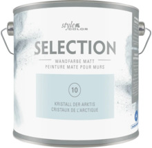 Dose Style Color Selection Wandfarbe matt im Farbton Kristall der Arktis.