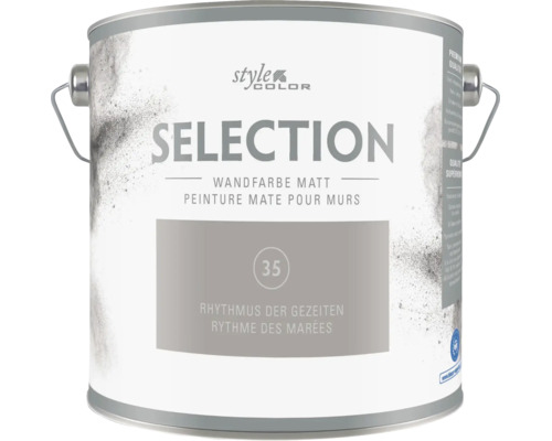Eimer mit StyleColor Selection Wandfarbe matt in der Nuance Rhythmus der Gezeiten.