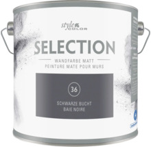 Dose mit matter Wandfarbe Selection von Style Color in der Nuance schwarze Bucht.