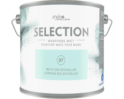 Dose mit matter Wandfarbe von StyleColor Selection in der Nuance Weite der Seychellen.
