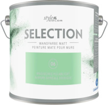 Farbeimer mit matter Wandfarbe von Style Color Selection in der Nuance Magisches Polarlicht.