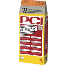PCI Flexfug Fugenmörtel Nummer 22 sandgrau im 5 Kilogramm Beutel für keramische Beläge im Innen und Außenbereich.