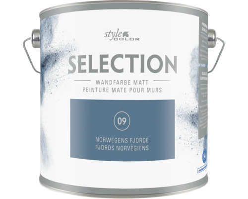 Dose Style Color Selection Wandfarbe matt Farbton Norwegens Fjorde