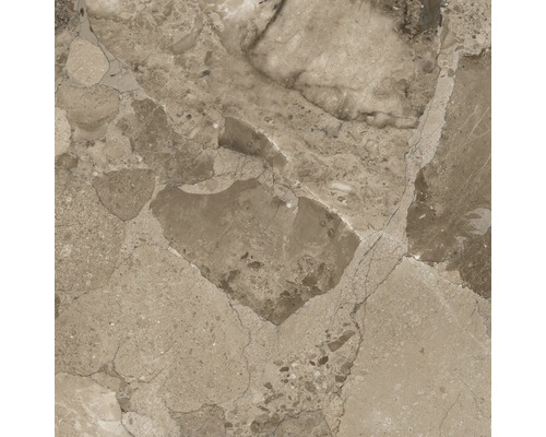 Feinsteinzeugfliese mit Steinoptik im Design eines Natursteinmosaiks