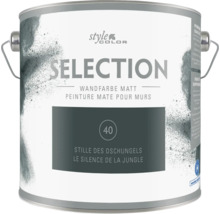 Style Color Selection Wandfarbe matt im Farbton Stille des Dschungels in der Dose