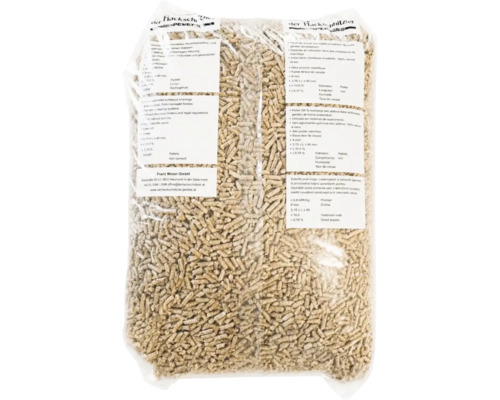 Ein Sack mit Holzpellets zur Verwendung in Heizsystemen.