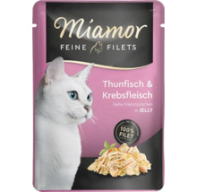 Miamor Feine Filets Thunfisch und Krebsfleisch Katzenfutter in Gelee Beutel