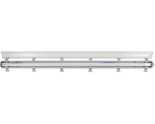 Feuchtraumwannenleuchte mit LED Röhre zur Deckenmontage für Werkstatt oder Keller