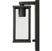 Moderne Wandleuchte in rechteckiger Form mit Glasgehäuse für den Außenbereich