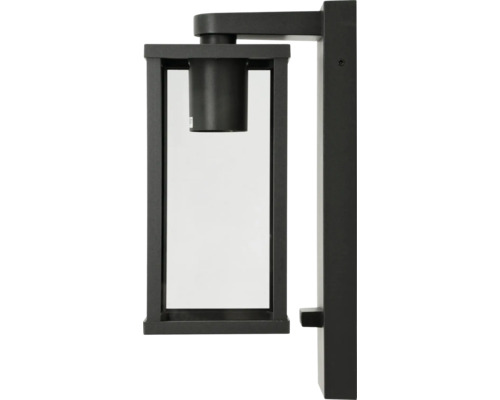 Moderne Wandleuchte in rechteckiger Form mit Glasgehäuse für den Außenbereich