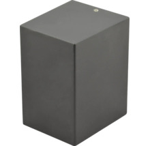 Wandleuchte in quaderförmigem Design aus Metall für den Außenbereich