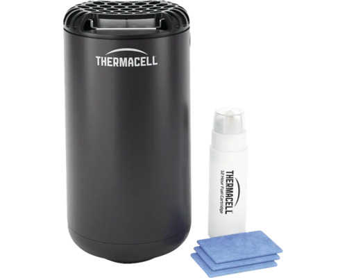 Thermacell Mückenschutzgerät mit Gaskartusche und Wirkstoffplättchen für den Außeneinsatz
