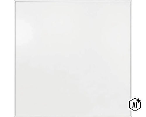 Quadratische Magnettafel mit Rahmen zur Wandmontage für Notizen (Image AI modified or generated)