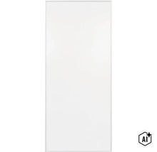 Rechteckiger weißer Wandspiegel mit minimalistischem Rahmen (Image AI modified or generated)