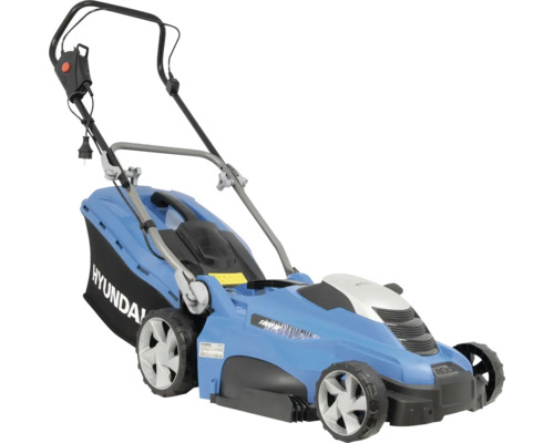 Hyundai Elektro Rasenmäher mit 1800 Watt Leistung und Fangkorb für die Gartenpflege