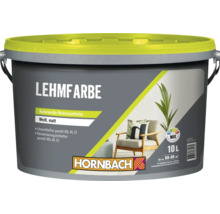 Eimer Hornbach Lehmfarbe naturweiß matt 10 Liter für Wohnräume lösemittelfrei