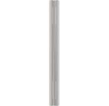 Eine metallische Nutleiste aus Aluminium mit einer zentralen Nut.