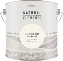 Dose StyleColor Natural Elements Lehmfarbe in der Farbnuance Leichtigkeit cremeweiß.