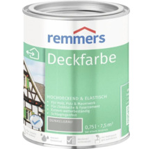 Remmers Deckfarbe dunkelgrau 0,75 Liter für Holz Putz Mauerwerk Zinkblech und Faserzement