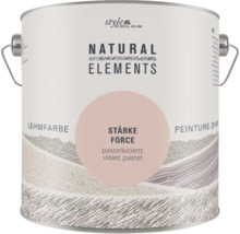 Dose Style Color Natural Elements Lehmfarbe in Pastellviolett, 2,5 Liter Gebinde für den Innenbereich.