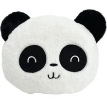 Plüschkissen in Form eines Pandakopfes aus weichem Material