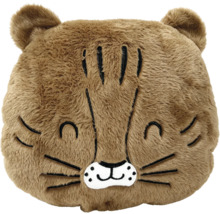 Plüschkissen in Tierform als Tigerkopf aus weichem Material für Kinderzimmer Dekoration