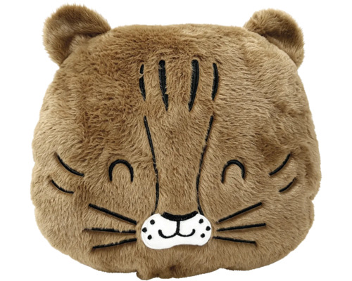 Plüschkissen in Tierform als Tigerkopf aus weichem Material für Kinderzimmer Dekoration