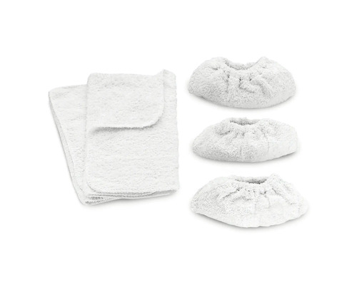 Set mit Mikrofasertüchern und Mikrofaserüberzügen für Dampfreiniger