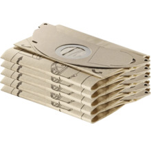 Stapel aus mehreren Staubsaugerbeuteln aus Papier mit Pappflansch für effiziente Staubaufnahme.