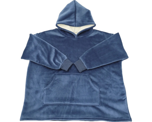 Oversized Kuschelpullover mit Kapuze und Bauchtasche aus weichem Fleece