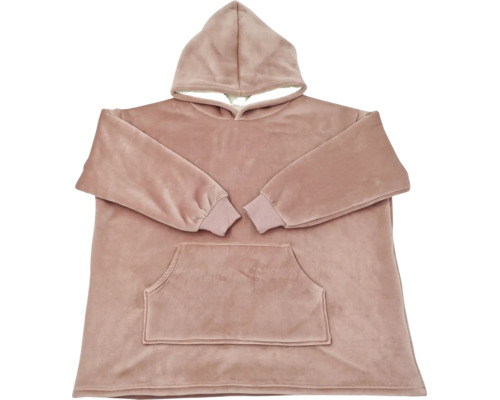 Kuscheliger Kapuzenpullover Decke mit groer Vordertasche und weichem Innenfutter