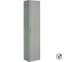 Hoher Badezimmerschrank als Hochschrank mit einer Tür und Griff (Image AI modified or generated)