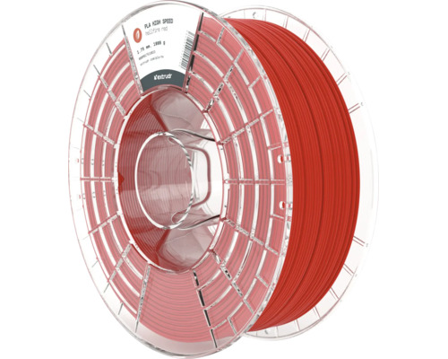 Extrudr PLA High Speed 3D Druck Filament 1,75 Millimeter 1000 Gramm auf transparenter Kunststoffspule