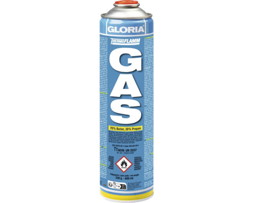 Gloria Thermoflamm Gaskartusche mit 330 Gramm Butan und Propan Gemisch für Unkrautvernichter