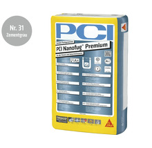 PCI Nanofug Premium Flexfugenmörtel in Zementgrau für Fliesen und Naturstein im Sack