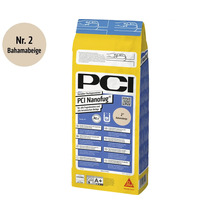 PCI Nanofug variabler Flexfugenmoertel in der Farbe Bahamabeige, 4 Kilogramm Sack.