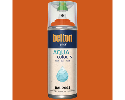 belton free Aqua Lack Spray in Reinorange matt RAL 2004