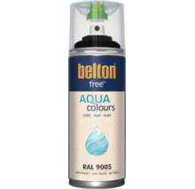 Belton free Aqua Colours Lackspray matt RAL 9005 Tiefschwarz 400 Milliliter