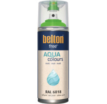 Belton free Aqua Colours Sprühlack in Gelbgrün RAL 6018 matt