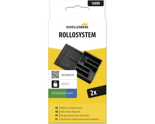 Schellenberg Rolladen-Schiebesicherung für Rolladen, Set mit 2 Stück, zur Sicherung gegen Hochschieben.
