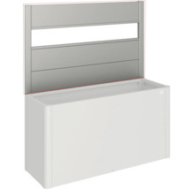 Pflanzkübel mit integriertem Rankgitter aus Metall zur Garten- oder Terrassengestaltung
