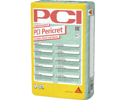 PCI Pericret Ausgleichsmörtel für Boden, Wand und Decke, Zementsack für den Innen- und Außenbereich.