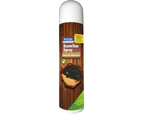 Kwizda Baumteer Spray 300 ml zur Wundversorgung von Obst- und Ziergehölzen als wetterfestes Wundverschlussmittel.
