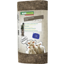 Windhager Schafwoll Filzmatte Strong Winterschutz für Pflanzen in der Größe 38 mal 200 Zentimeter aus Naturfaser